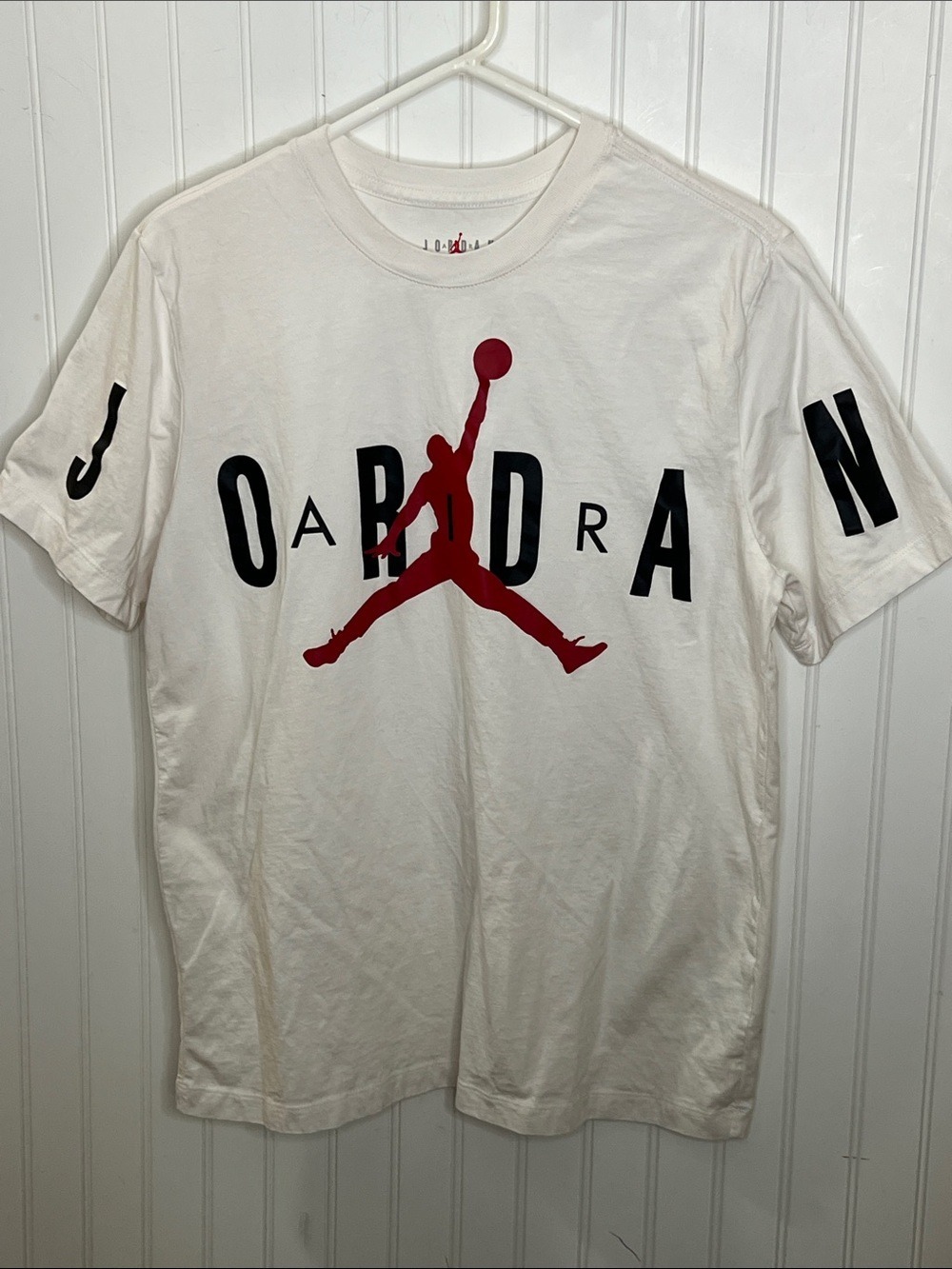 Jordan Air White Short Sleeve T Shirt Size LG